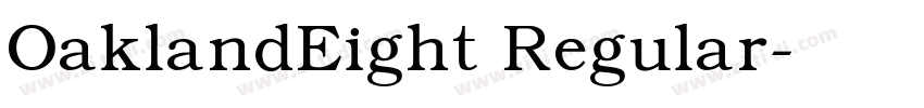 OaklandEight Regular字体转换